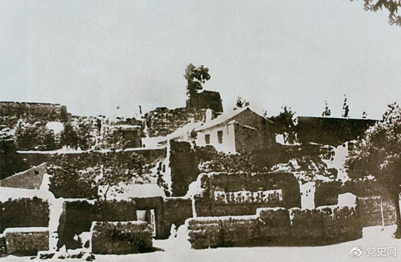 1936年10月22日,红一、红二方面军在甘肃隆德将台堡(今属宁夏西吉)会师。图为将台堡。